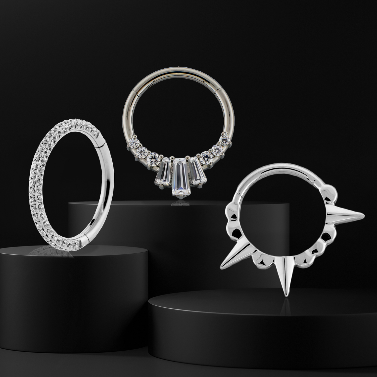ASTM F-136 Titanium Hinged Rings