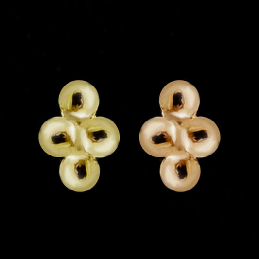 Reese - 14KT Gold Threadless End - Khrysos Jewelry