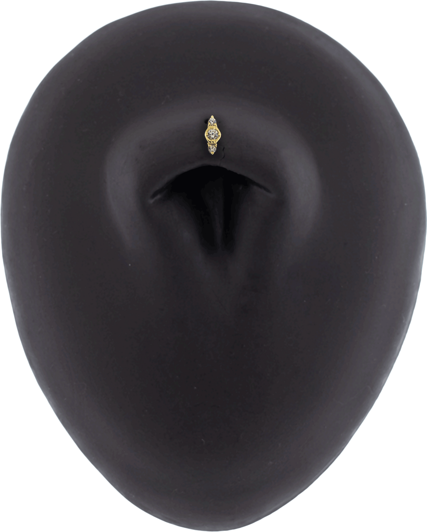 Tatum - 14KT Gold Threadless End - Khrysos Jewelry