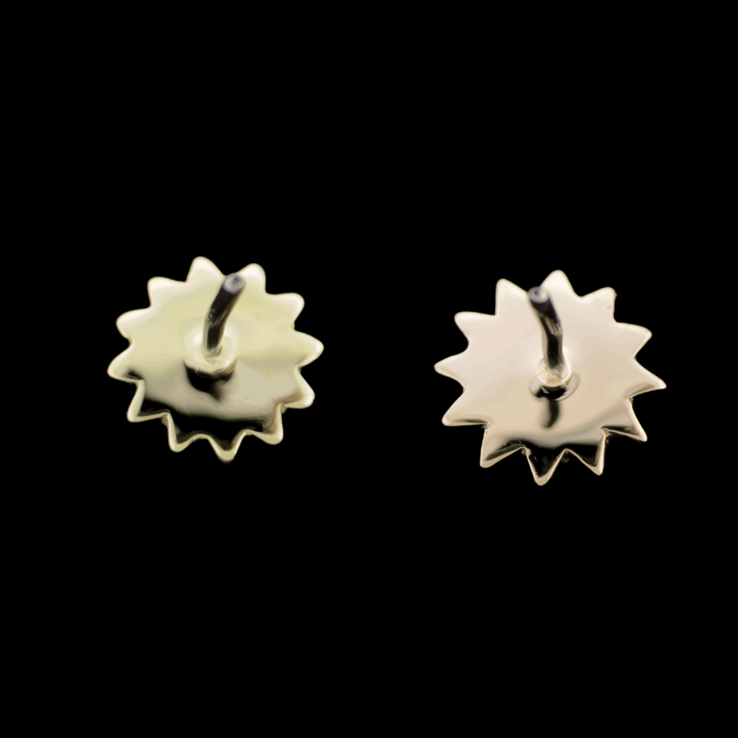 Helia - 14KT Gold Threadless End - Khrysos Jewelry