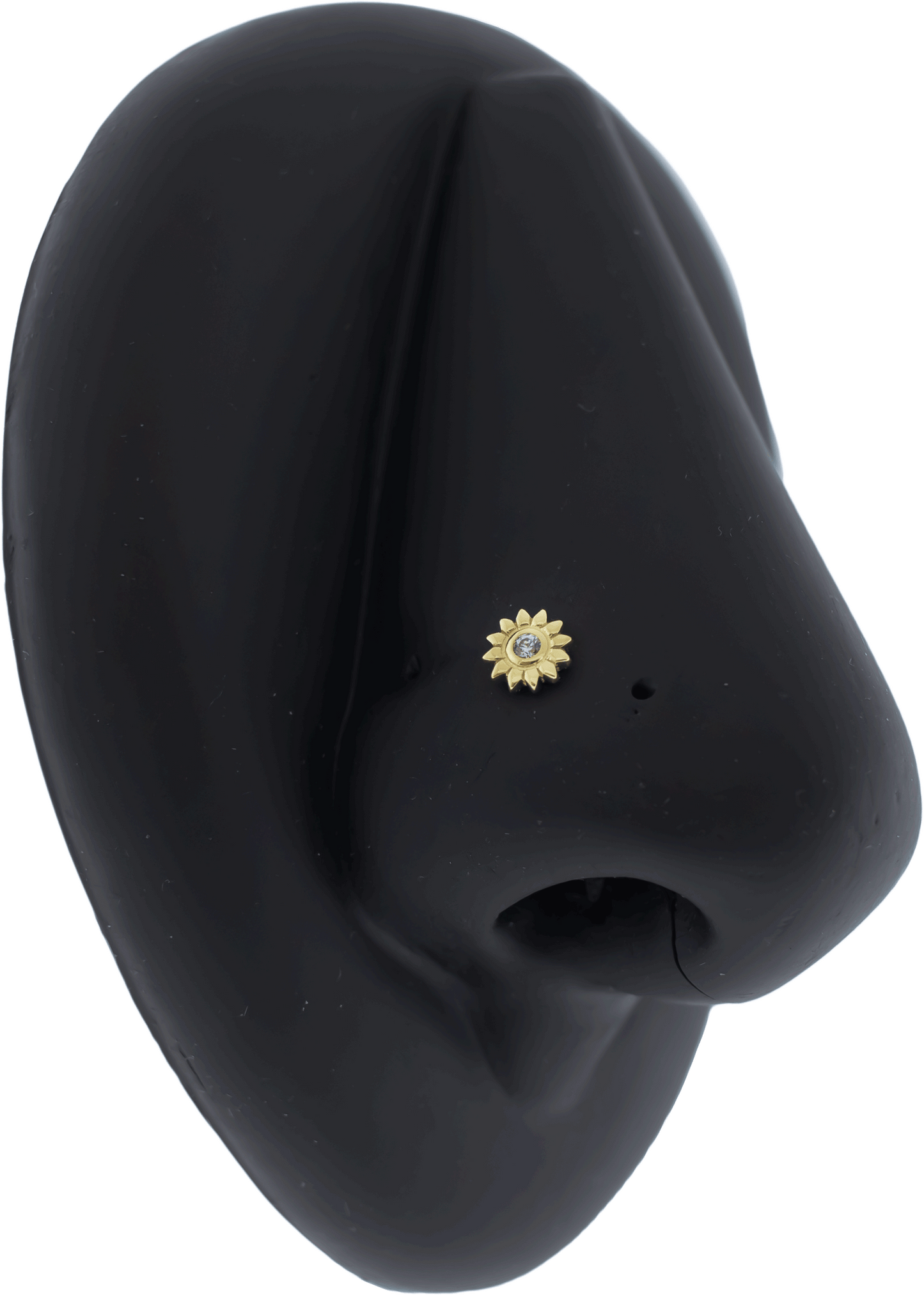 Helia - 14KT Gold Threadless End - Khrysos Jewelry