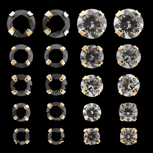 Valeri - 14KT Gold Threadless End - Khrysos Jewelry