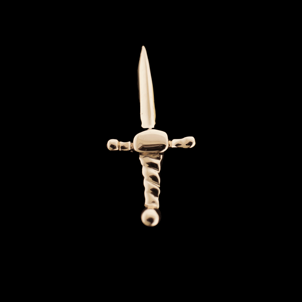 Siren's Fang - 14KT Gold Threadless End - Khrysos Jewelry
