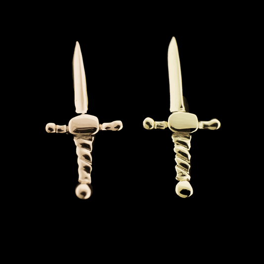 Siren's Fang - 14KT Gold Threadless End - Khrysos Jewelry