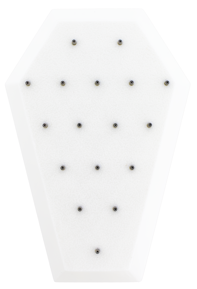 Coffin End Display – Holds 17 Threadless Ends - Khrysos Jewelry