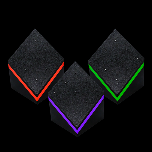 Set of 2, 9-Pin Cube Body Jewelry Display – Custom Color Options - Khrysos Jewelry