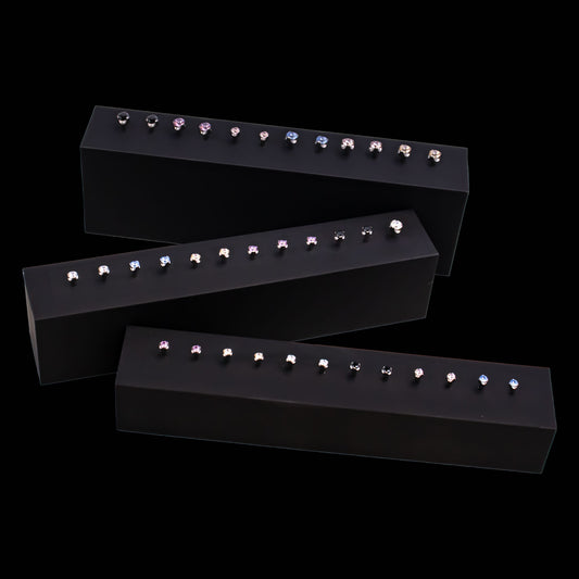 Threadless Plastwood Display Blocks w/ Keon Ends - Khrysos Jewelry
