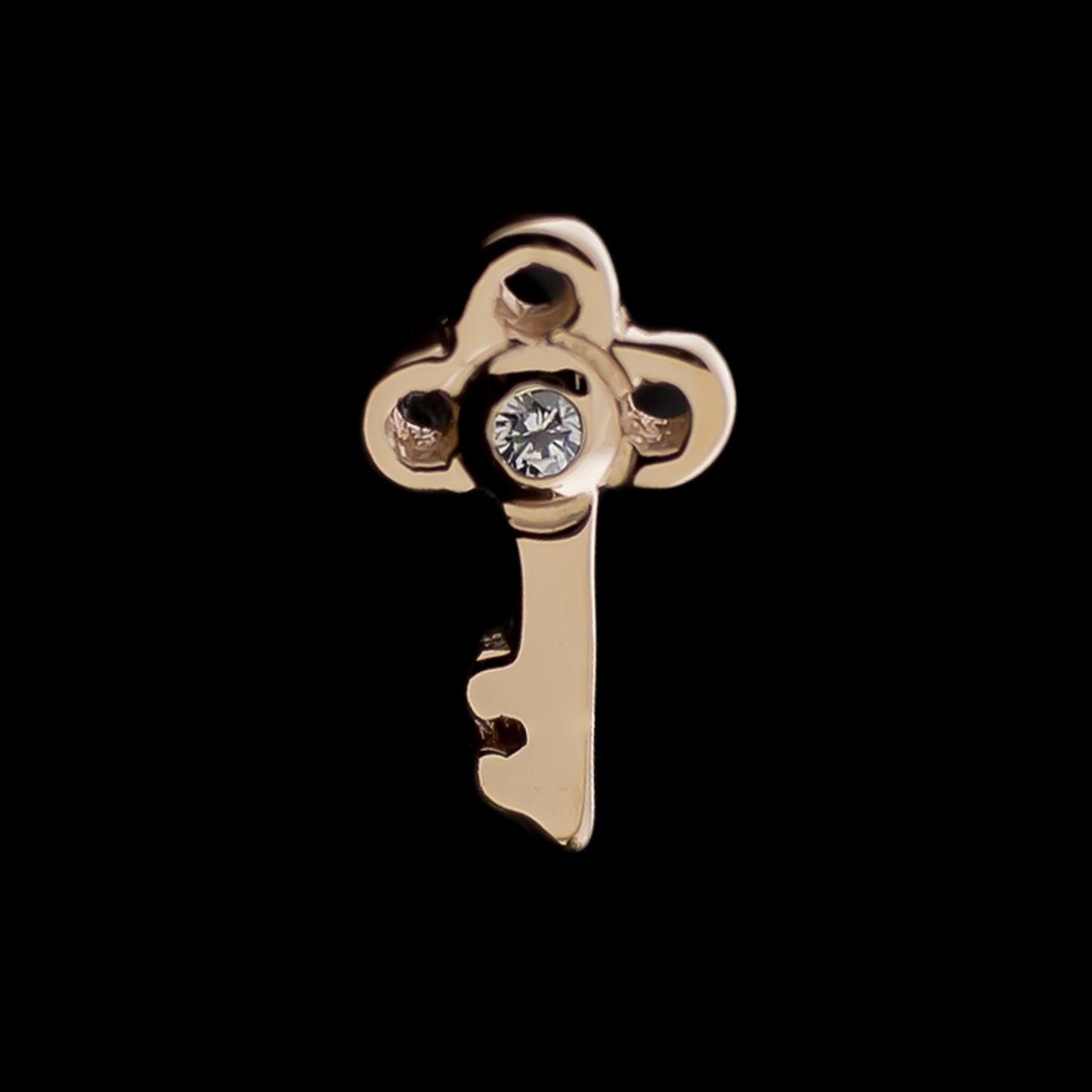 Keyluxe - 14KT Gold Threadless End - Khrysos Jewelry