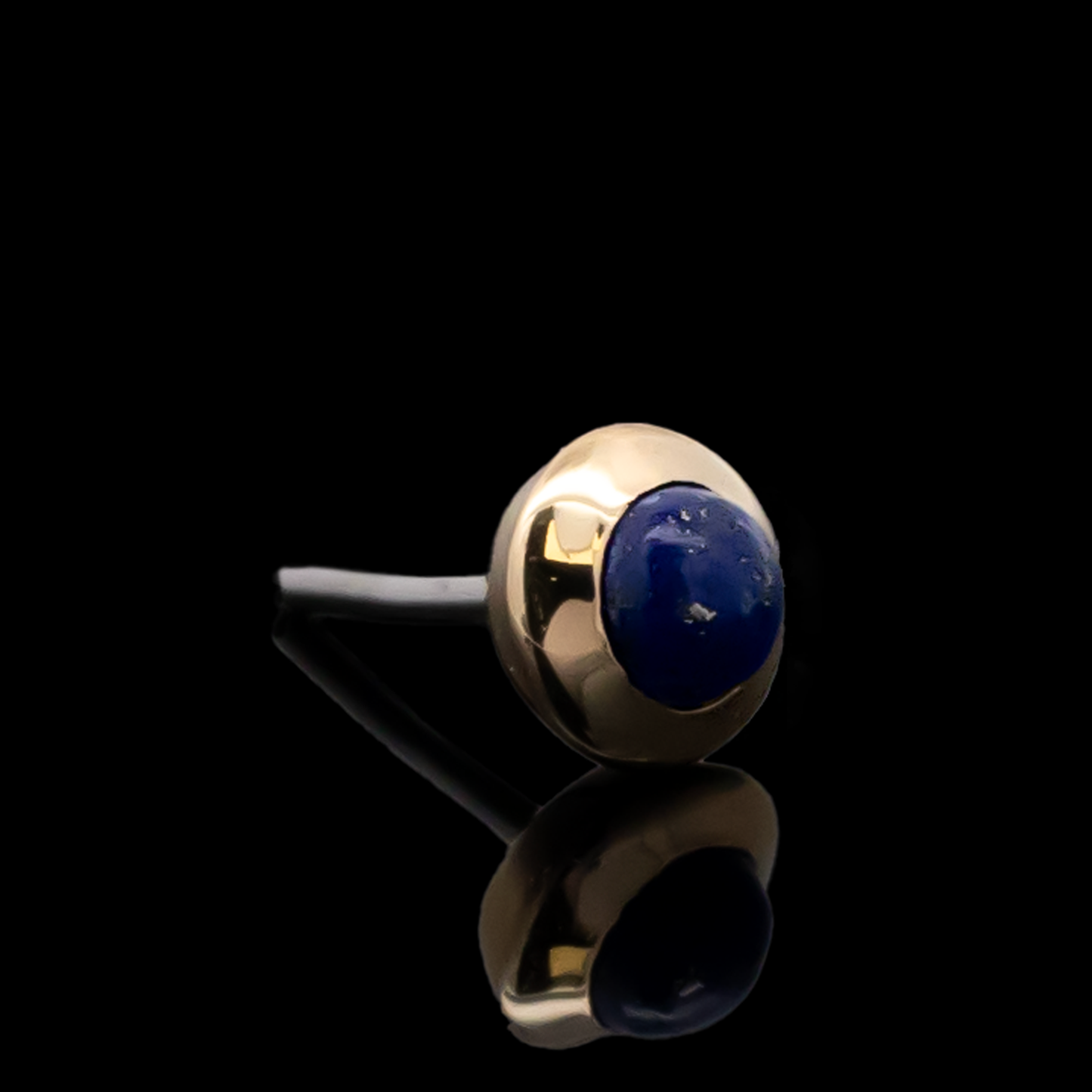 Indie - 18kt Gold Threadless End - Khrysos Jewelry