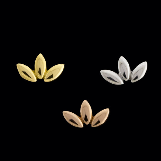 Elora - 18KT Gold Threadless End - Khrysos Jewelry