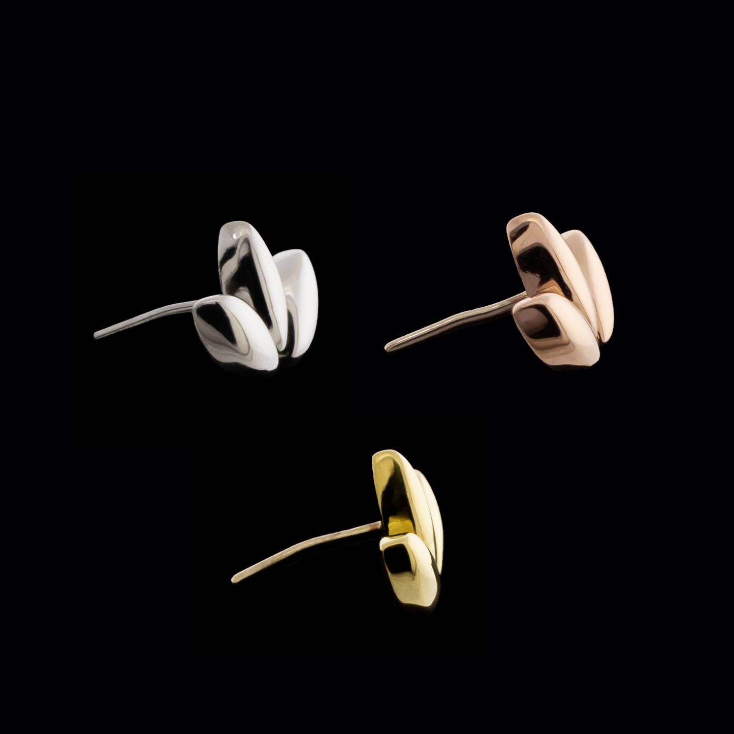 Elora - 18KT Gold Threadless End - Khrysos Jewelry