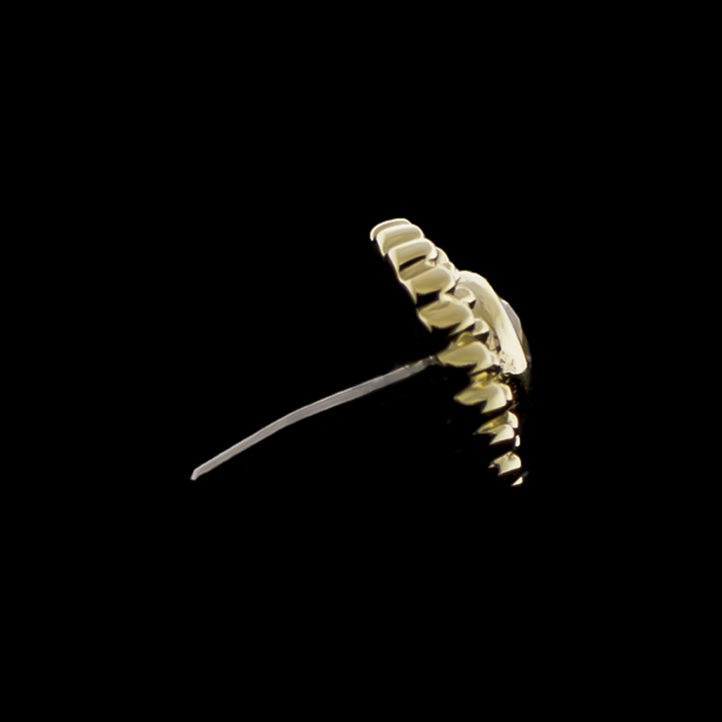 Lustrella - 14KT Gold Threadless End - Khrysos Jewelry