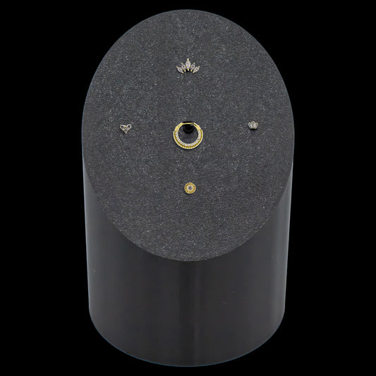 Cylinder 5 Piece Tower w/ 14kt Gold Jewelry - Khrysos Jewelry