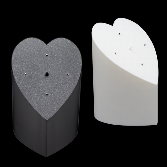 Heart Tower Internally Threaded Jewelry Display – 5 Piece - Khrysos Jewelry