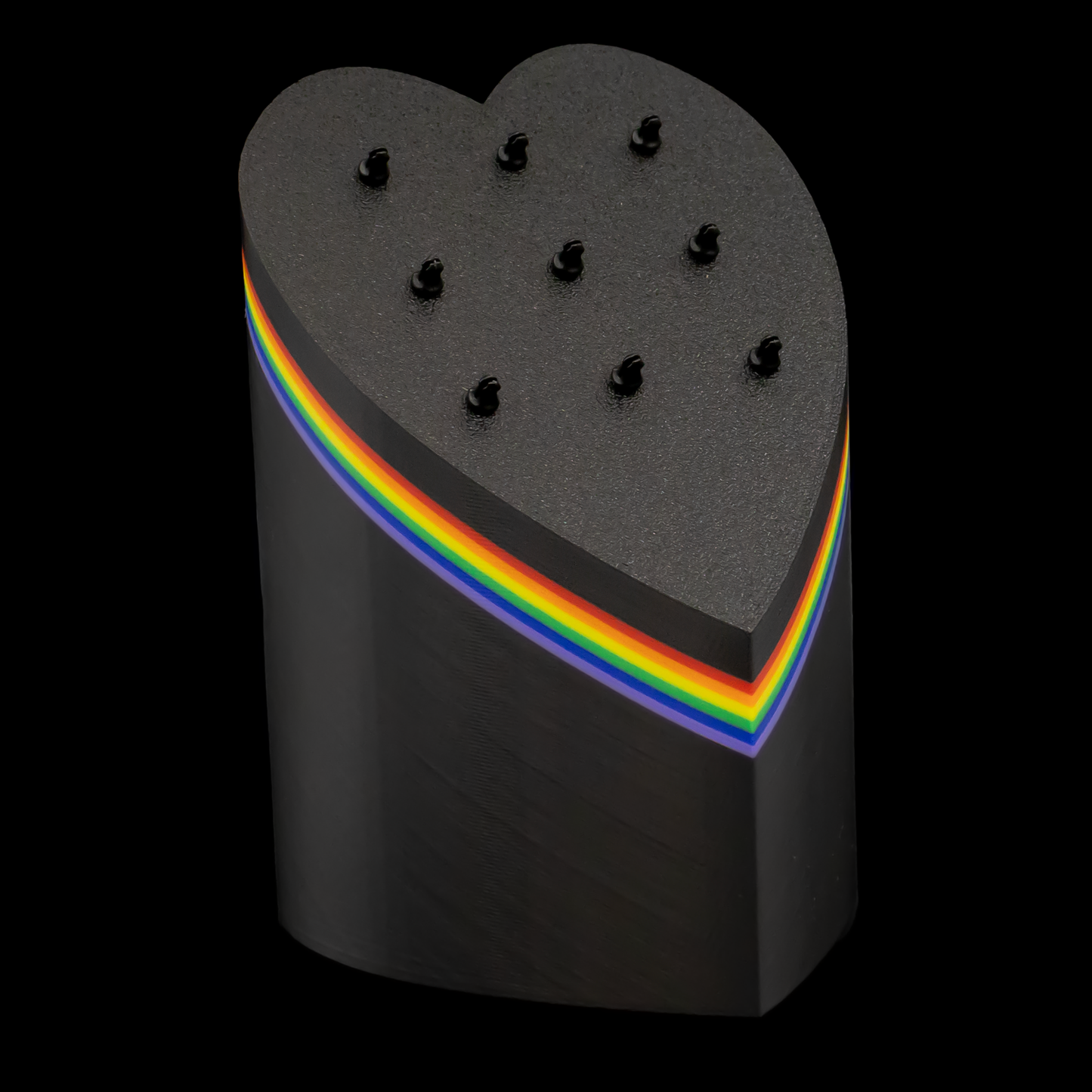 Pride Heart Tower Jewelry Display – Clip - Khrysos Jewelry