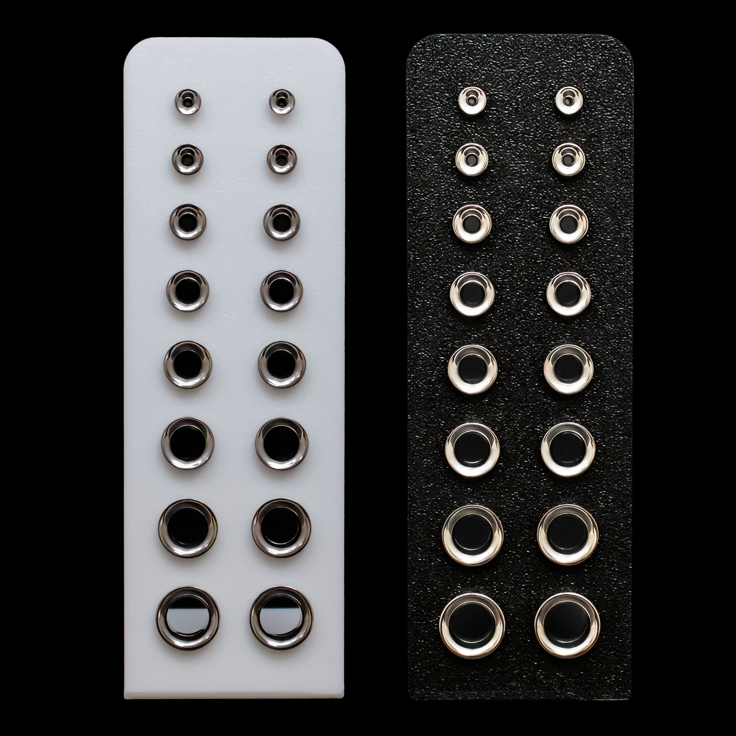 Upright Plug Display | Eco-Conscious Polylactide | 8G–00G Showcase - Khrysos Jewelry