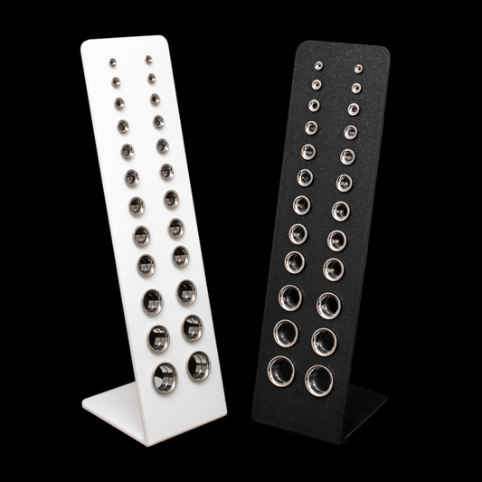 Titanium Double Flare Tunnels - Internally Threaded - Khrysos Jewelry