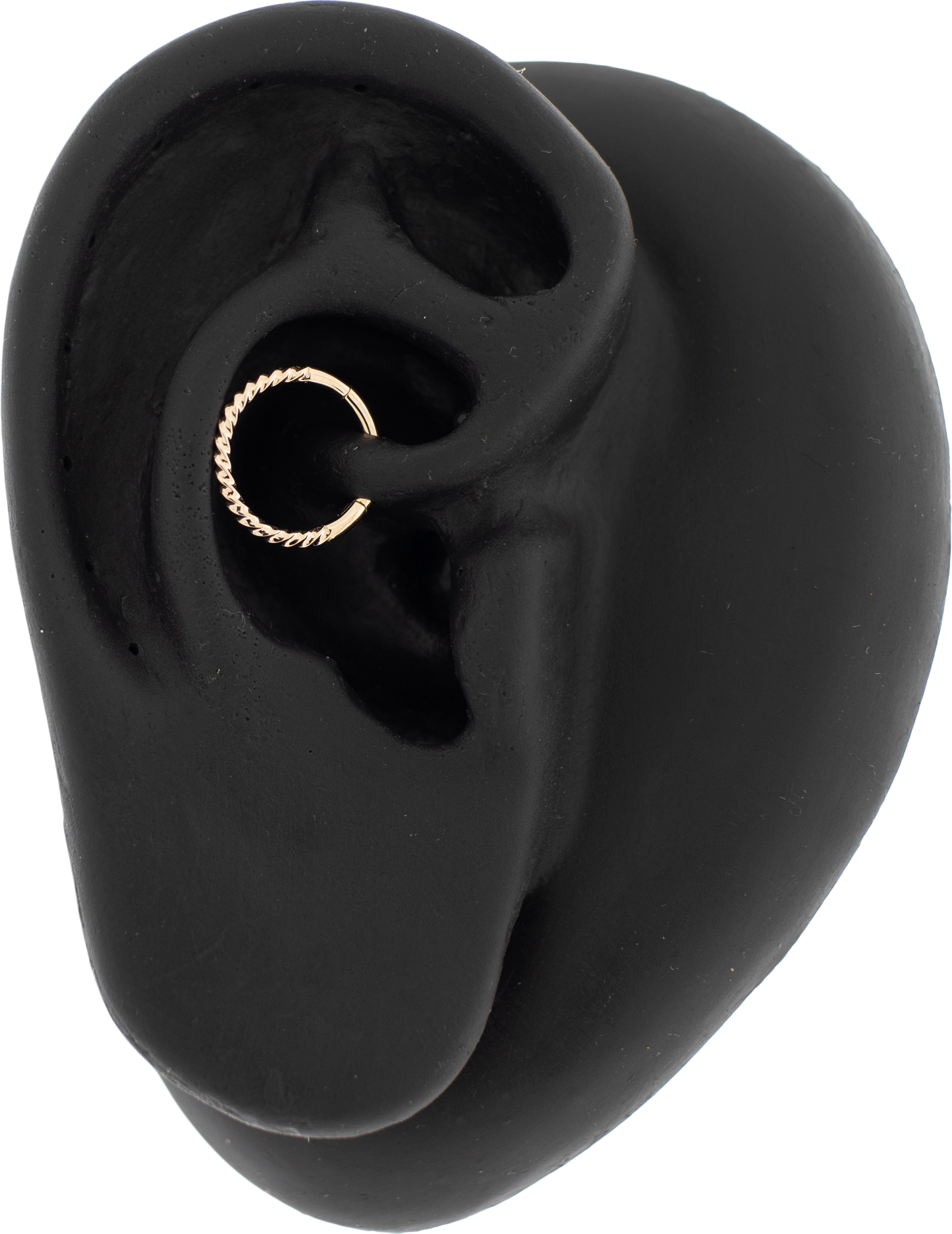 Arietta - 14Kt Gold Hinged Ring - Small Twisted design - Khrysos Jewelry