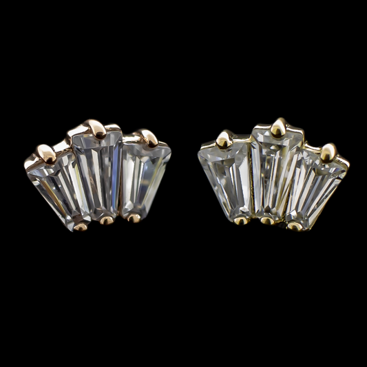 LumiFleur - 14KT Gold Threadless End - Khrysos Jewelry