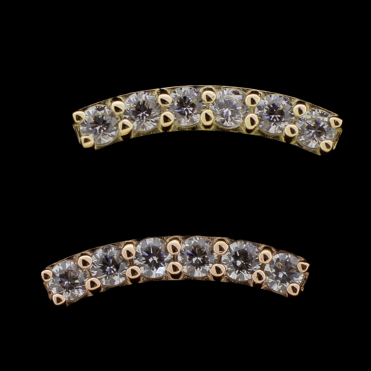 Royale - 14kt Threadless End - Khrysos Jewelry