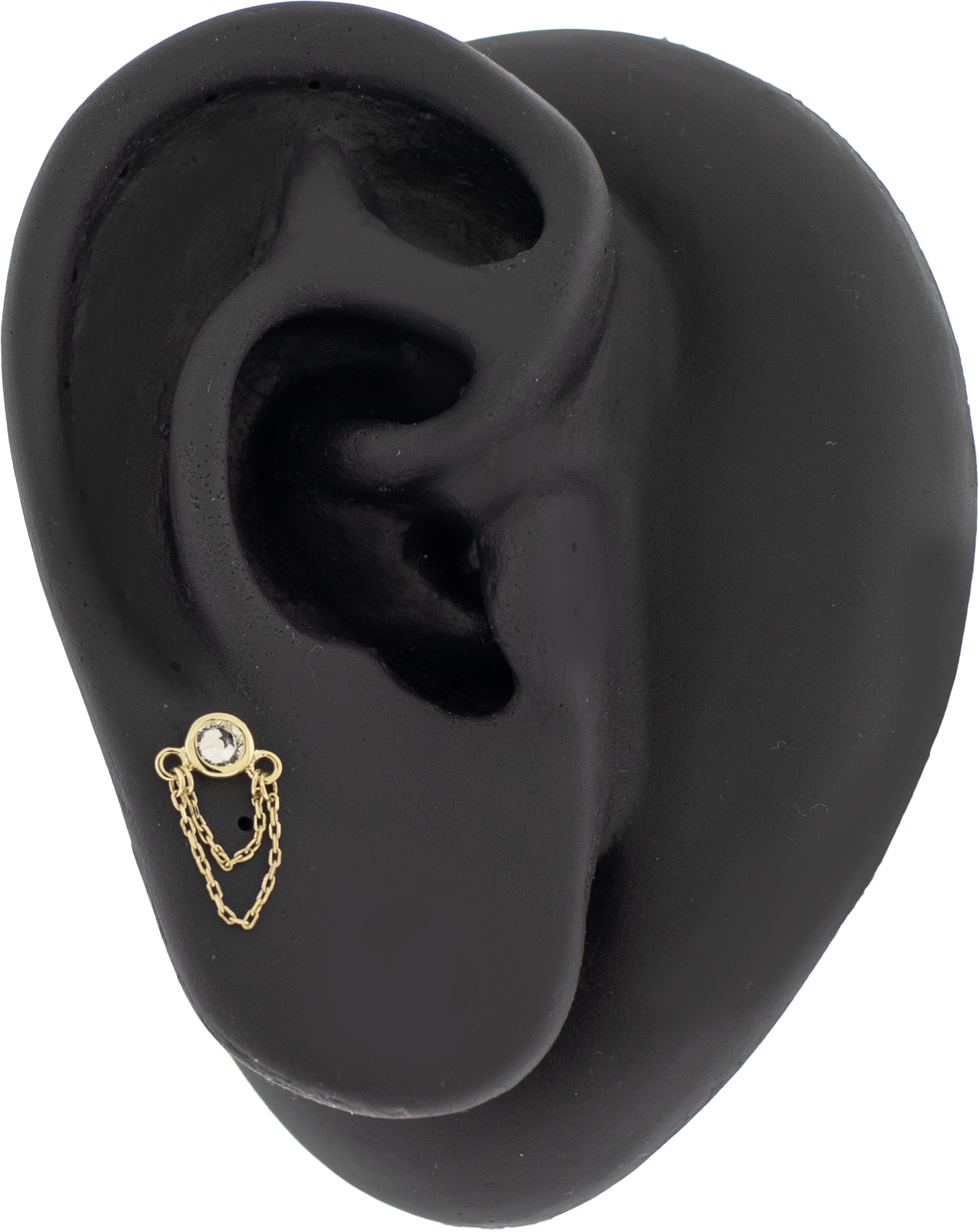Loren -14Kt Gold Threadless End - Khrysos Jewelry
