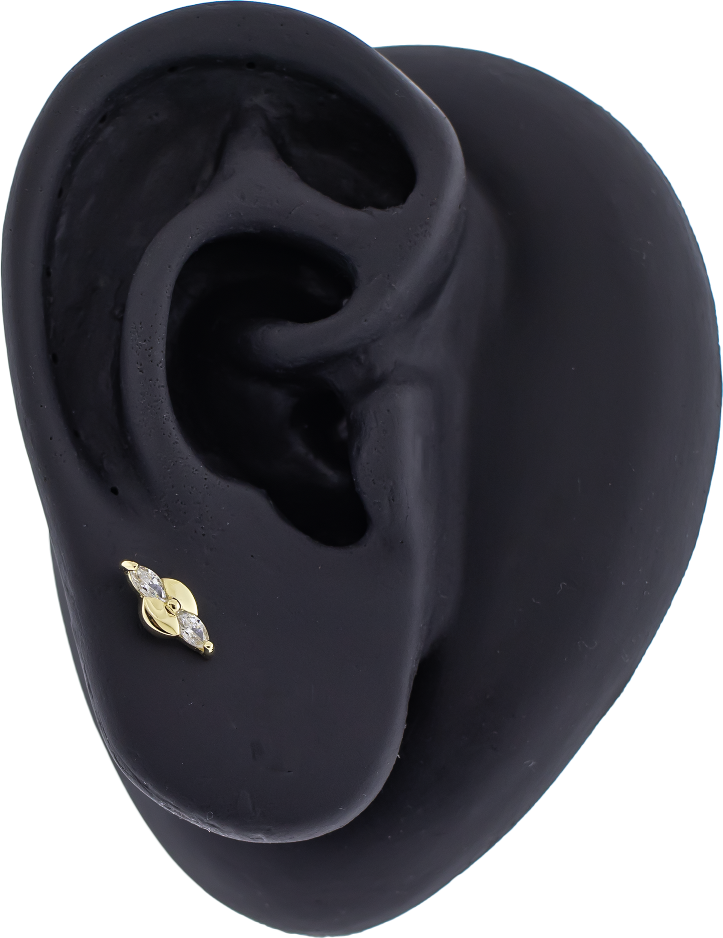 Solara - 14KT Gold Threadless End - Khrysos Jewelry