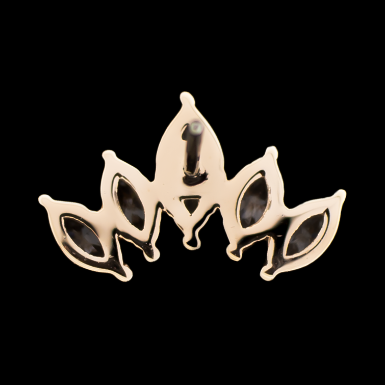 Zephara - 14Kt Gold Threadless End - Khrysos Jewelry