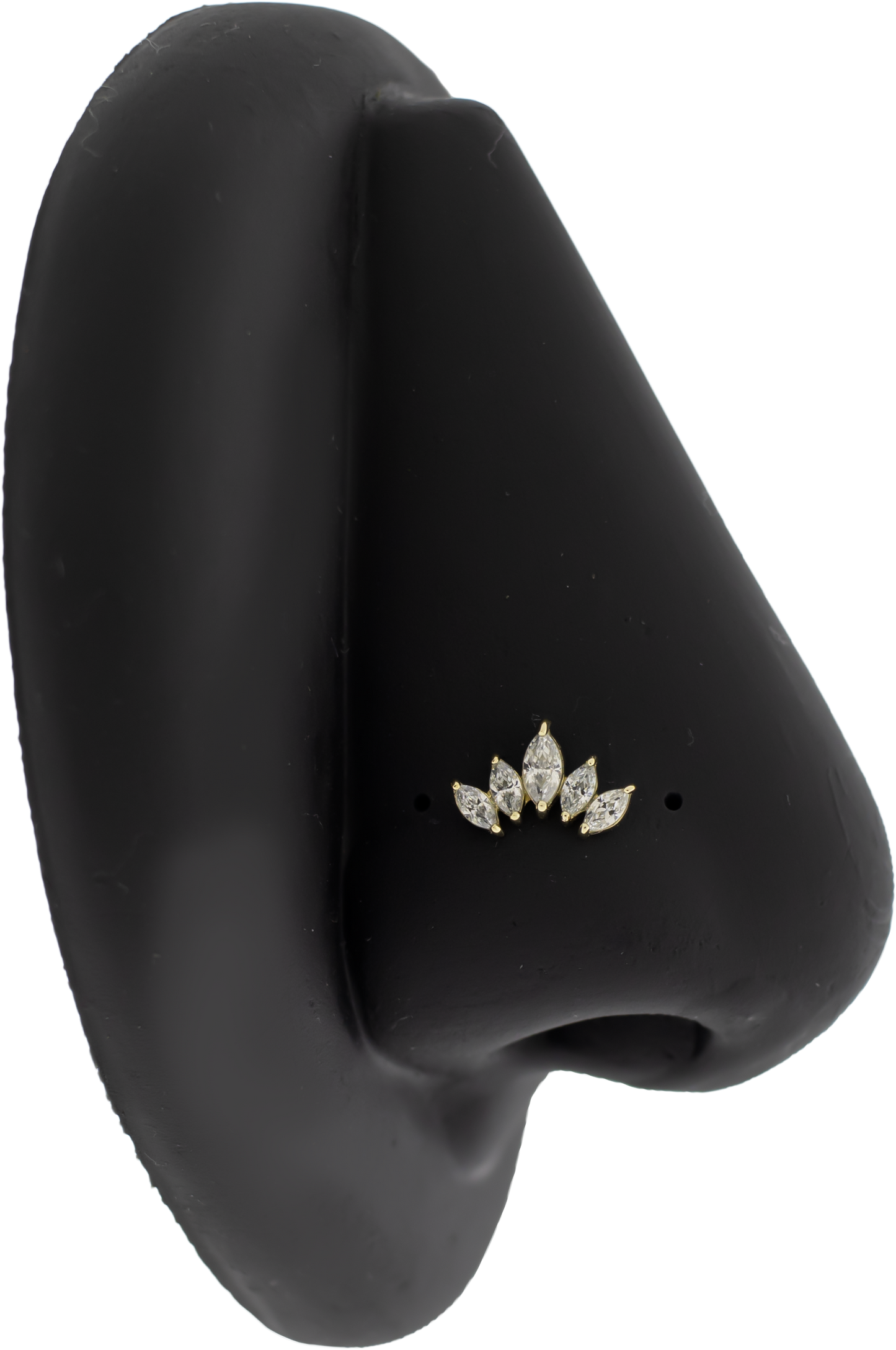 Zephara - 14Kt Gold Threadless End - Khrysos Jewelry