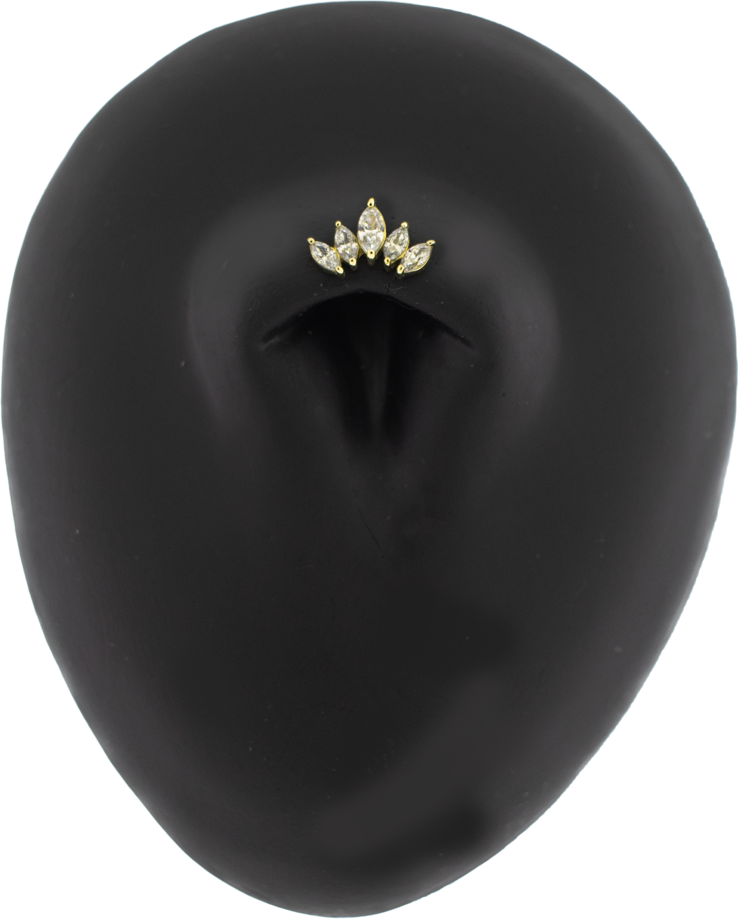 Zephara - 14Kt Gold Threadless End - Khrysos Jewelry