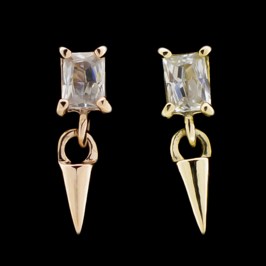 Nolani - 14Kt Gold Threadless End - Khrysos Jewelry