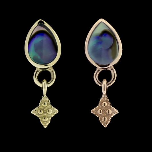 Oceanica- 14KT Gold Threadless End - Khrysos Jewelry