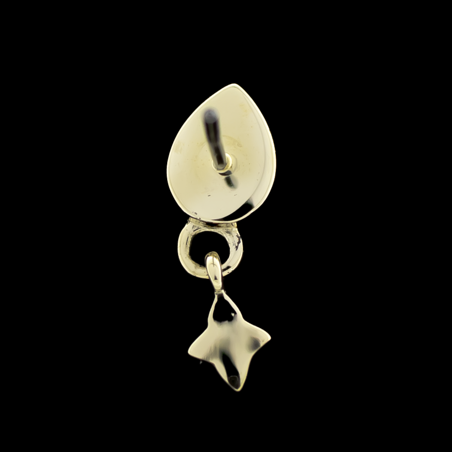 Oceanica- 14KT Gold Threadless End - Khrysos Jewelry