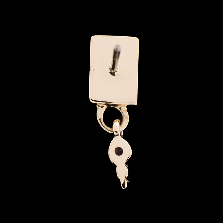 Elysium - 14KT Gold Threadless End - Khrysos Jewelry