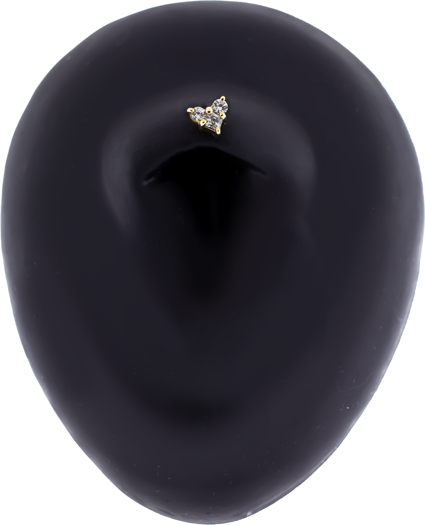 TriLustre - 14KT Gold Threadless End - Khrysos Jewelry