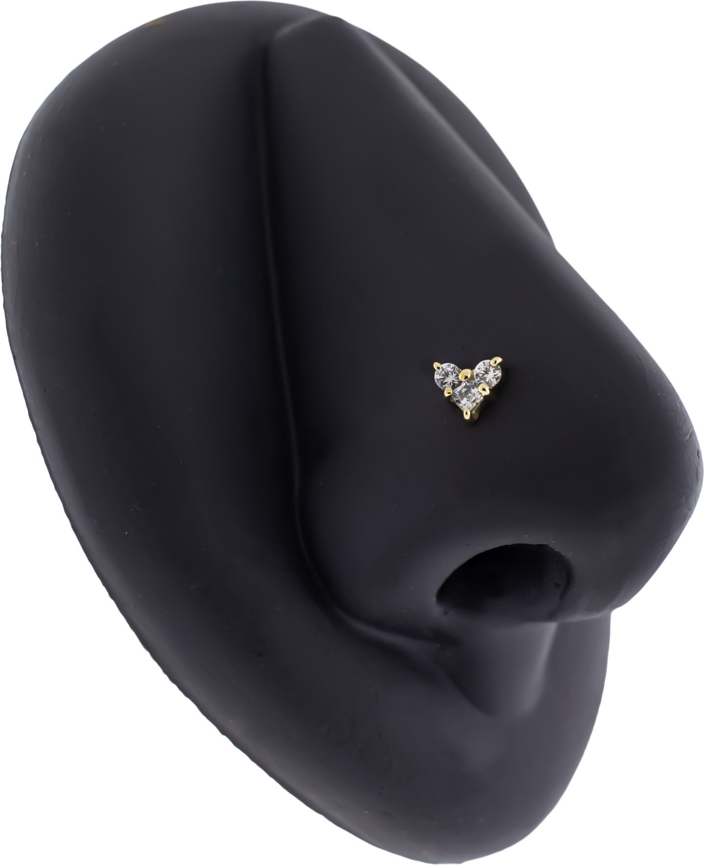 TriLustre - 14KT Gold Threadless End - Khrysos Jewelry