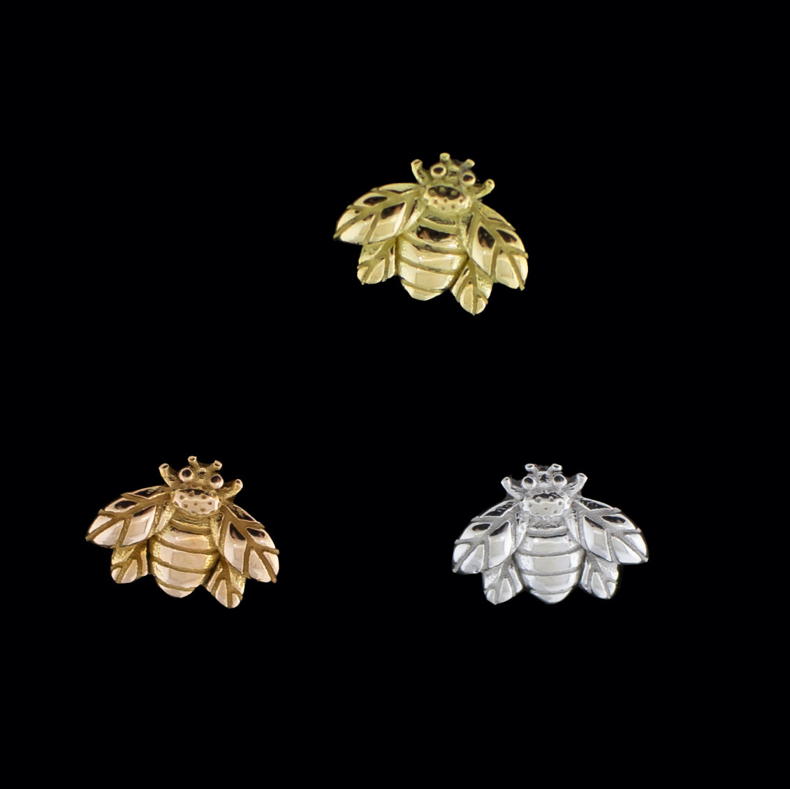Honey - 18KT Gold Threadless End - Khrysos Jewelry