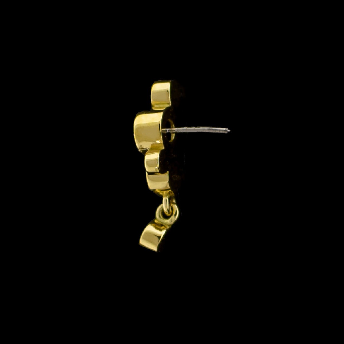 Nevaeh Dangle - 18KT Gold Threadless End - Khrysos Jewelry