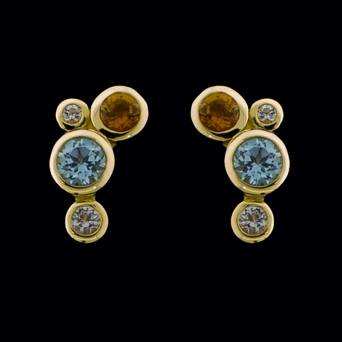 Nevaeh - 18KT Gold Threadless End - Khrysos Jewelry