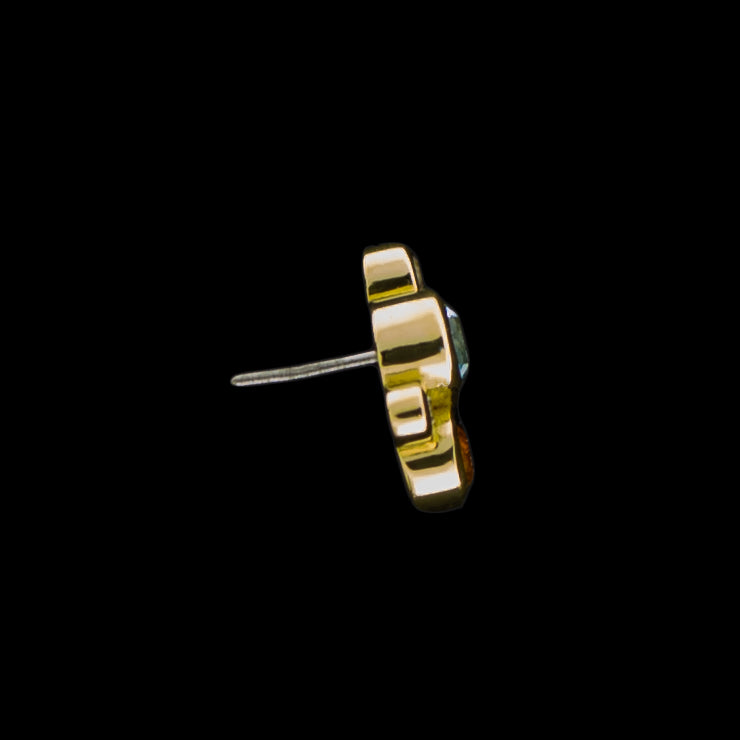 Nevaeh - 18KT Gold Threadless End - Khrysos Jewelry
