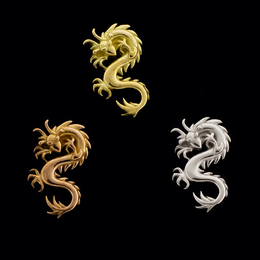 Draco - 18KT Gold Threadless End - Khrysos Jewelry