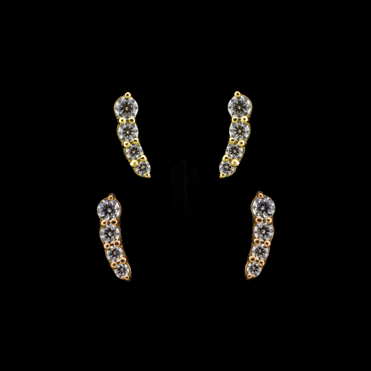 Seraphis - 14kt Gold Threadless End - Khrysos Jewelry