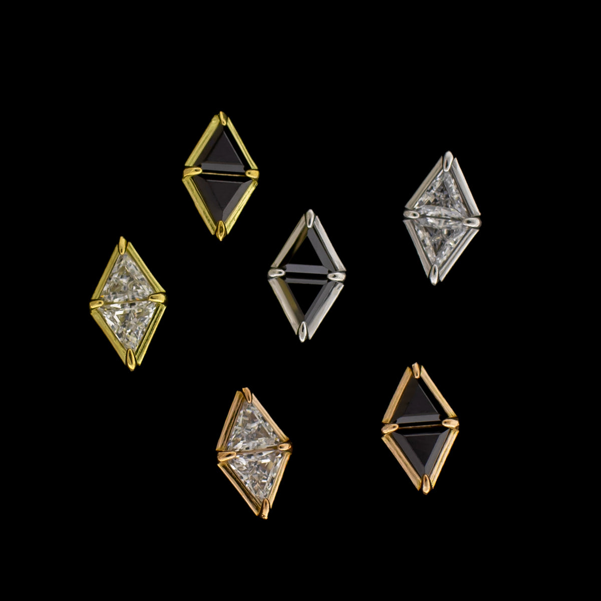 Devon - 18KT Gold Threadless End - Khrysos Jewelry