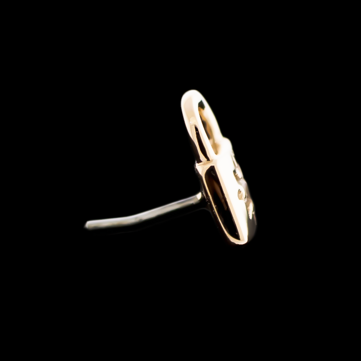 Solange - 14kt Gold Threadless End - Khrysos Jewelry