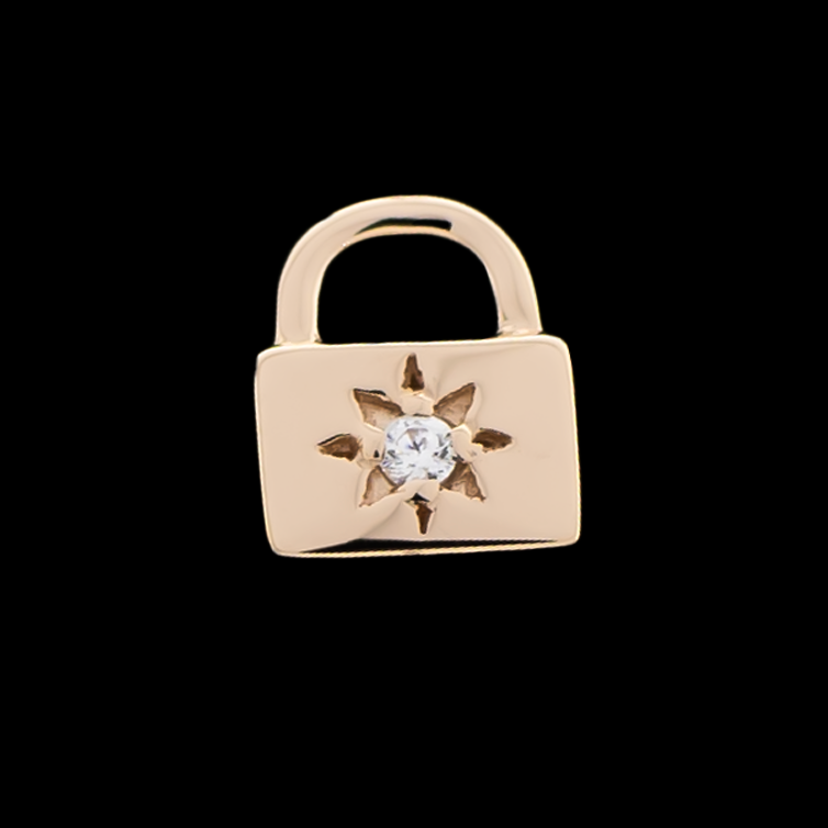 Solange - 14kt Gold Threadless End - Khrysos Jewelry