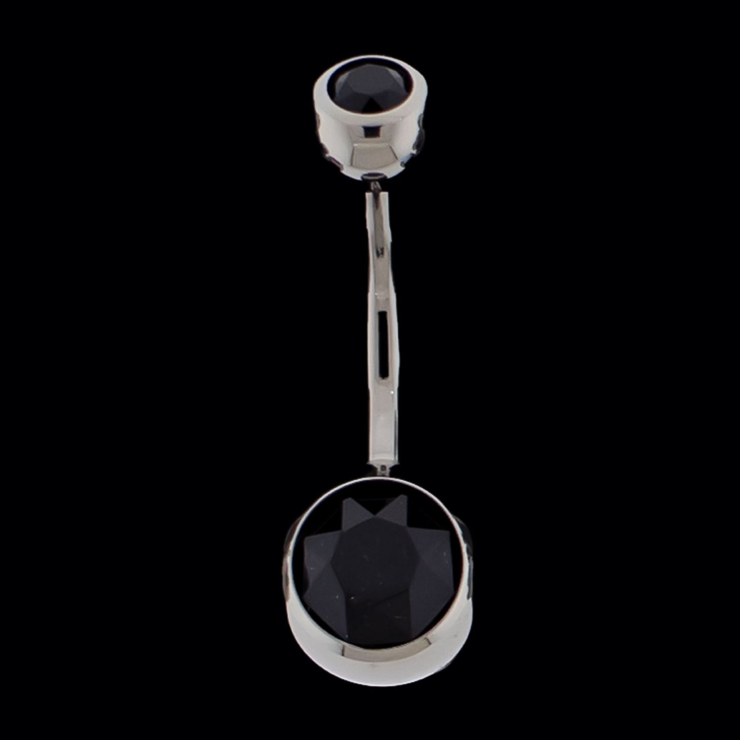 Double Gem Navel Ring - Khrysos Jewelry