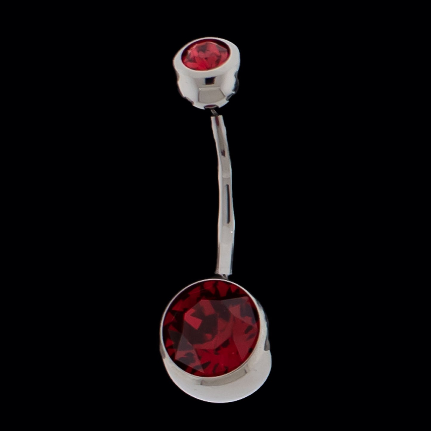 Double Gem Navel Ring - Khrysos Jewelry