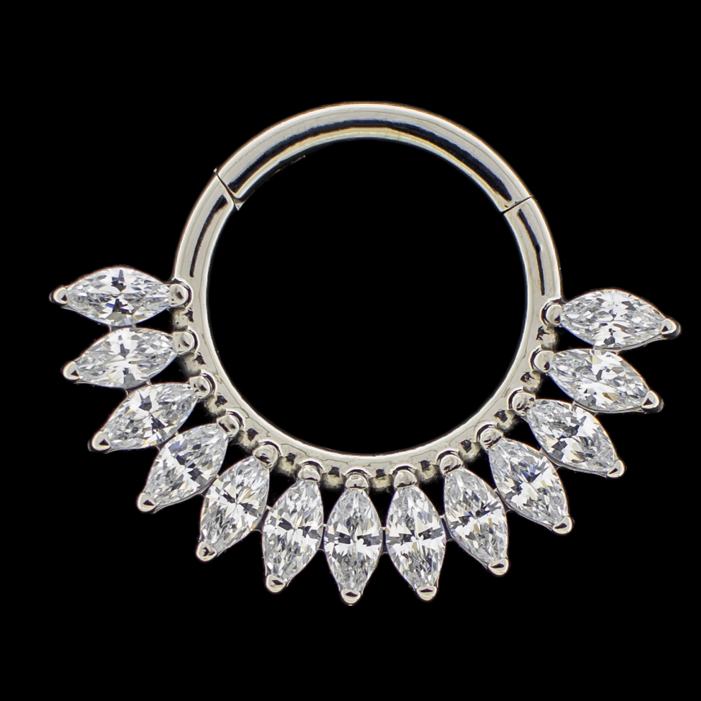 Cleo- Titanium Hinged Ring - Khrysos Jewelry