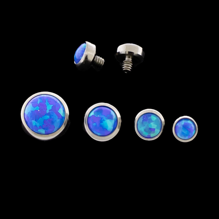Marlowe - 16G/18G Threaded Opal - Khrysos Jewelry