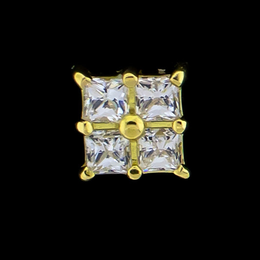 Luz - 18KT Gold Threadless End - Khrysos Jewelry