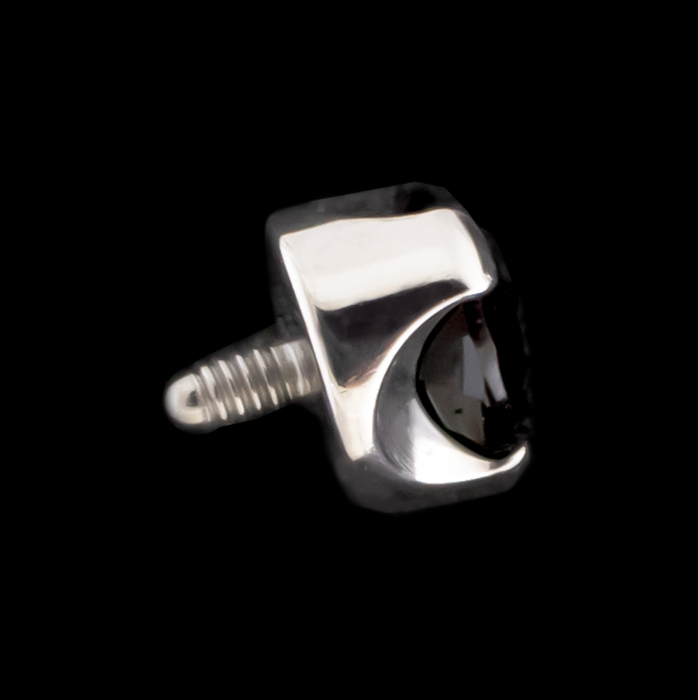 Keon - 16G/ 18G Round Prong Set Internally Threaded End - Khrysos Jewelry